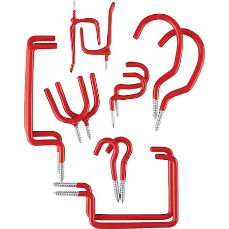 All-Source Screw-In Vinyl Coated Storage Hook Set 222011